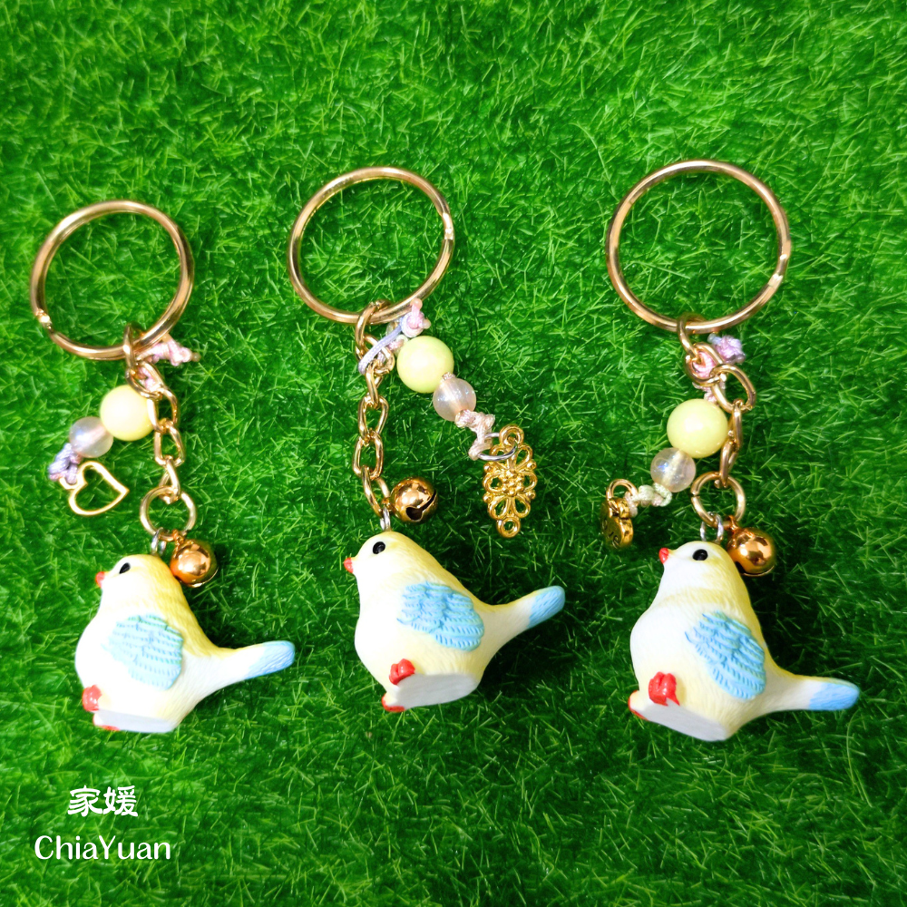 ♥︎ChiaYuan♥︎黃色鳥創意鑰匙圈