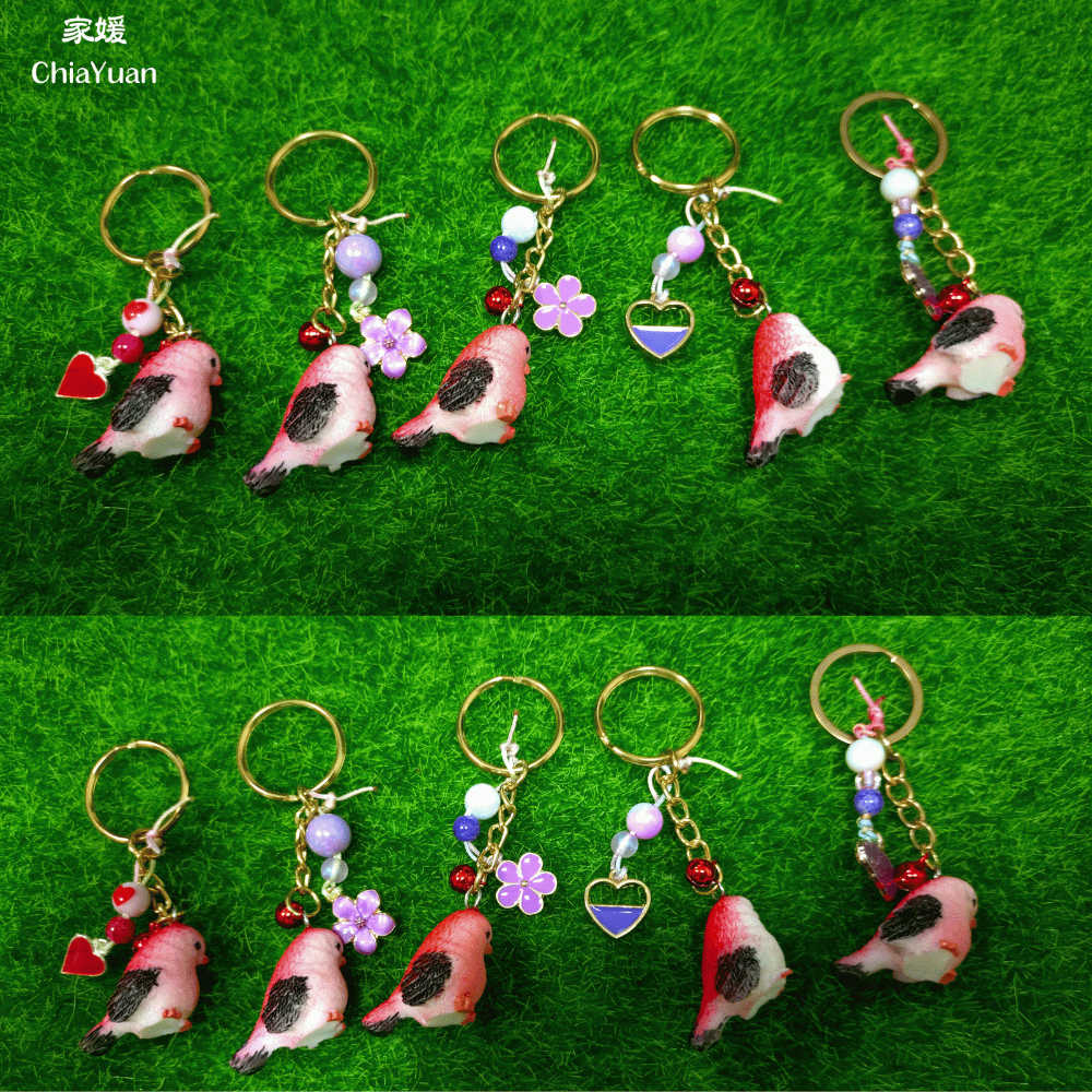 ♥︎ChiaYuan♥︎紅色鳥創意鑰匙圈