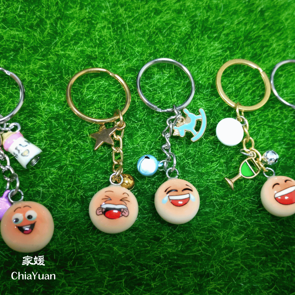 ♥︎ChiaYuan♥︎表情符號創意鑰匙圈