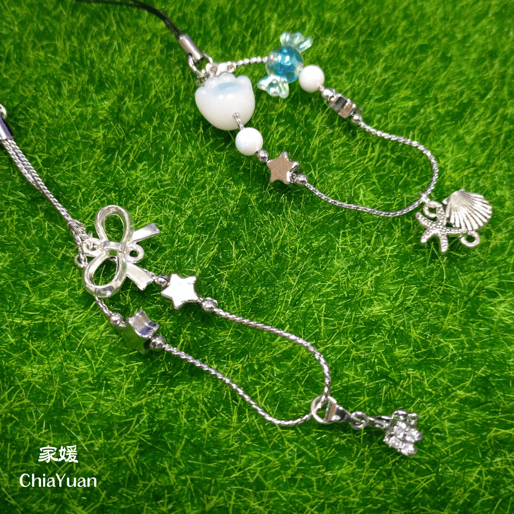 ♥︎ChiaYuan♥︎貝殼貓掌創意吊飾