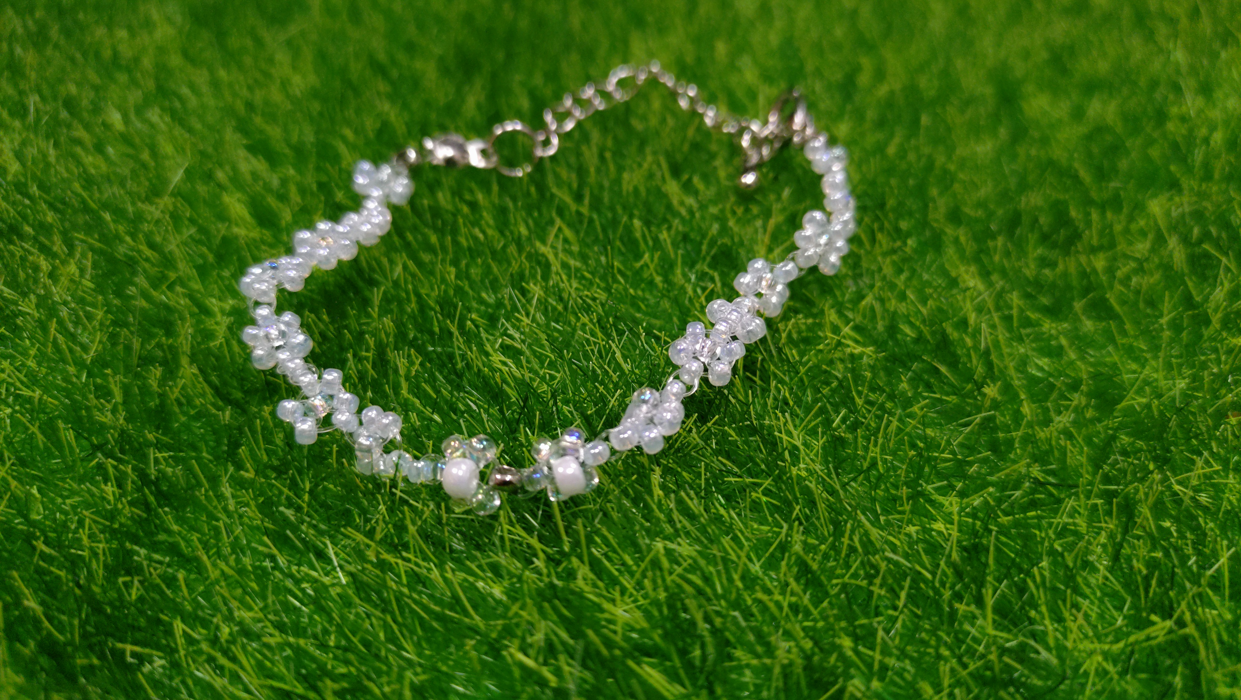 ♥︎ChiaYuan♥︎白花微光手鍊
