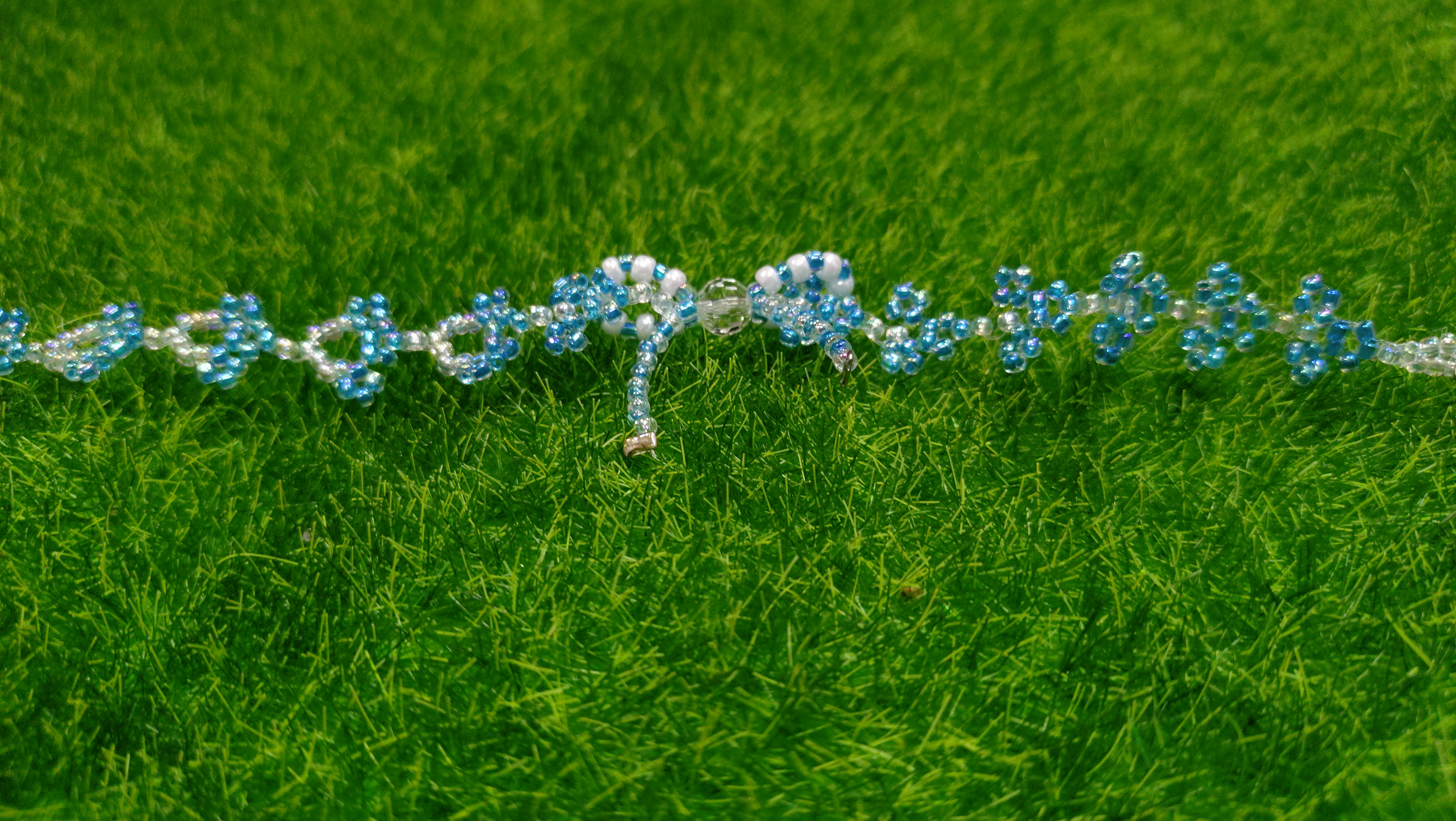 ♥︎ChiaYuan♥︎藍晶花環手鍊